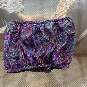 Paisley Print Tube Top